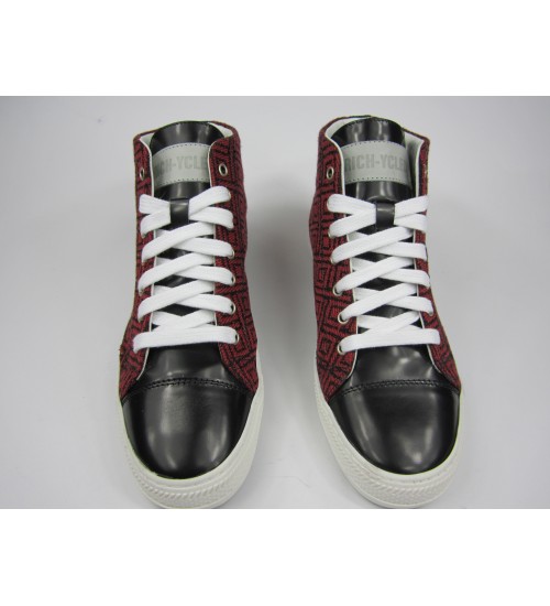 Deluxe handmade sneakers red&black designed 